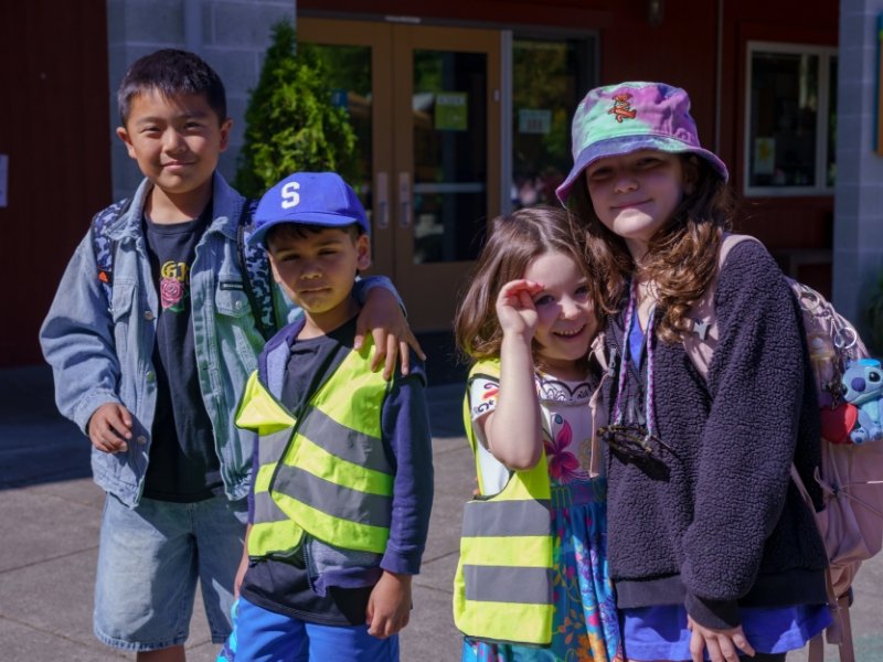 older students helping younger students